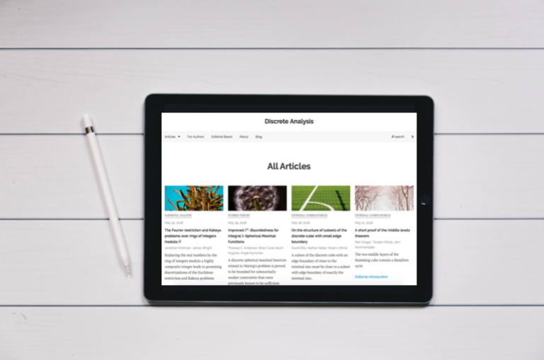 Discrete Analysis Revolutionizes Publishing Landscape